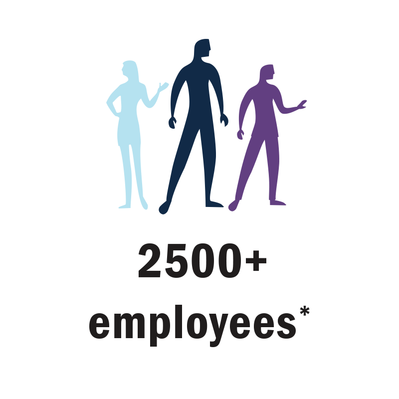 Three employees icon